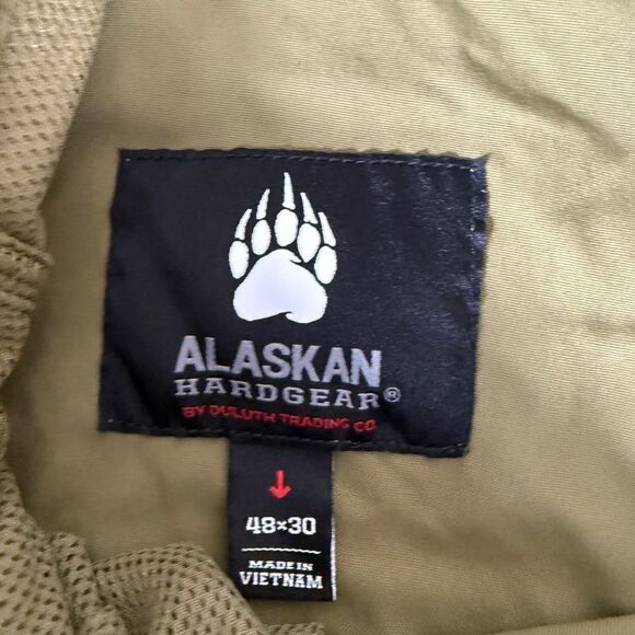 Duluth Trading Alaskan Hardgear Quickhatch Mens Outdoor Green Cargo Pants 48X30 - Picture 3 of 13